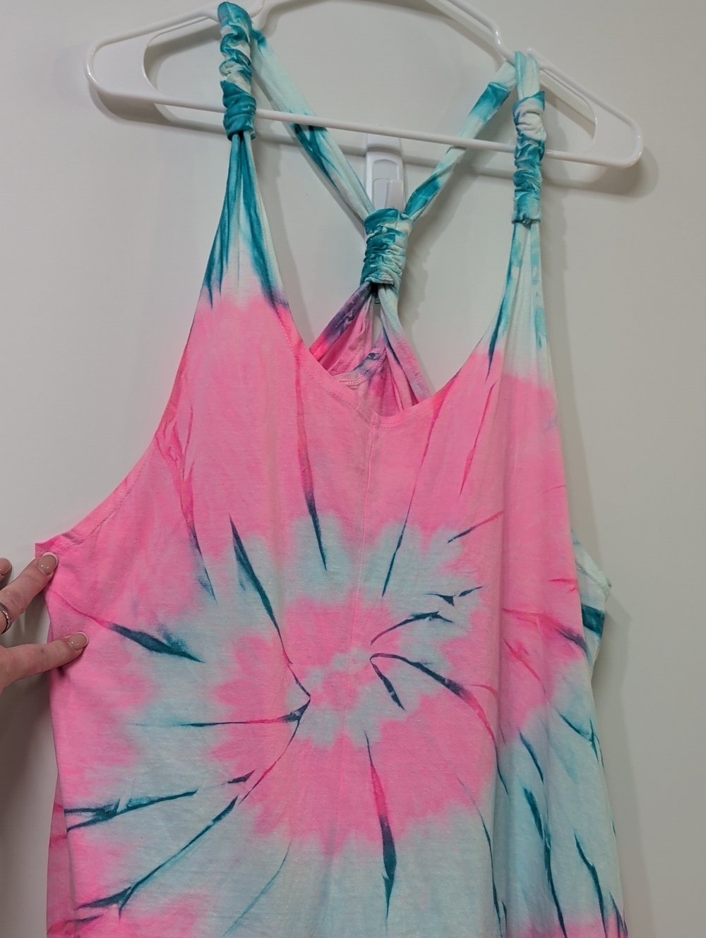 Tie Dye Life Pink & Blue Tie-Dye Romper Size Small NWOT - Picture 4 of 6